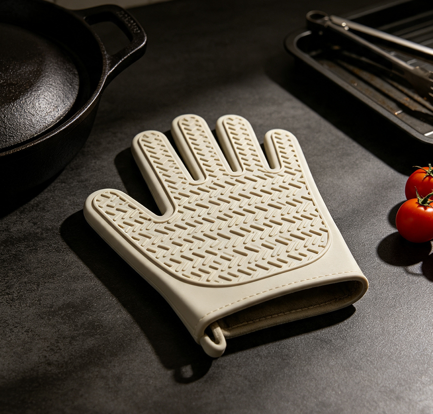 Textured Silicone Kitchen Heat Resistant Mitts